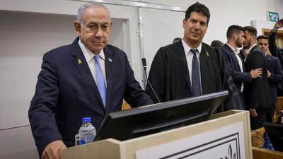  نتانیاهو بار دیگر برای پاسخ به اتهامات فساد در دادگاه «تل‌آویو» حاضر شد