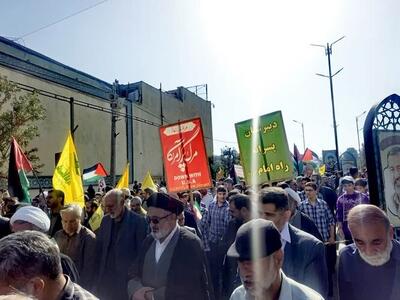  گزارش میدانی از راهپیمایی ۱۳ آبان در کرمان