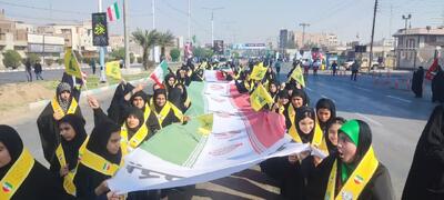  همگامی مردم و مسئولان خوزستان در یوم‌الله ۱۳ آبان؛ تجدید میثاق با آرمان‌های انقلاب