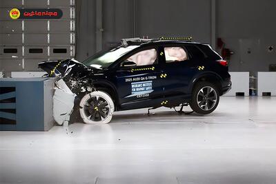  عملکرد ضعیف آئودی Q4 e-tron در تست تصادف مؤسسه IIHS