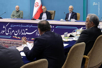  عکس/ نشست پزشکیان و قالیباف با استانداران مرزی کشور
