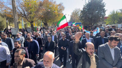  حواشی راهپیمایی ۱۳ آبان تبریز