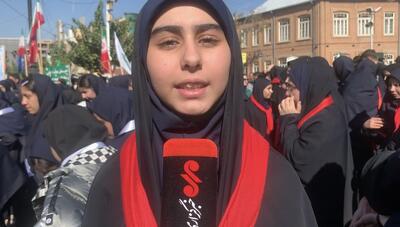  دانش آموزان ارومیه ای: تا نابودی اسراییل پای انقلاب ایستاده ایم
