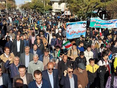  راهپیمایی یوم الله ۱۳ آبان در خلخال برگزار شد
