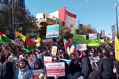  برگزاری راهپیمایی ۱۳ ابان در شهرستان بجنورد