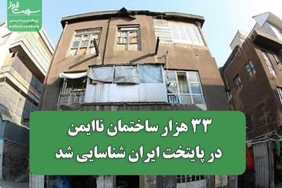  ۳۳ هزار ساختمان ناایمن در پایتخت ایران شناسایی شد