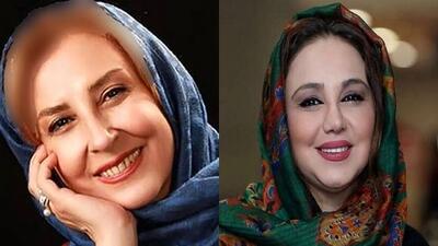  چهره‌ی عجیب و غریب بدون آرایش بهنوش بختیاری و مرجانه گلچین در اتاق گریم سریال بامداد خمار + عکس جدید - سلام نو