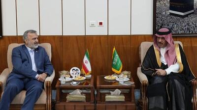  دیدار رئیس سازمان حج و زیارت و سفیر عربستان در تهران