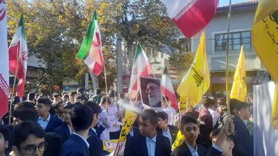  راهپیمایی باشکوه ۱۳ آبان در گرگان برگزار شد