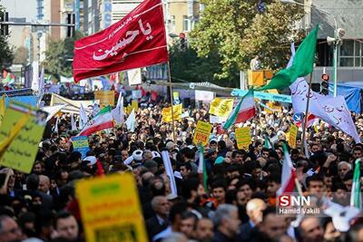  مراسم راهپیمایی ۱۳ آبان در تهران و سراسر کشور آغاز شد