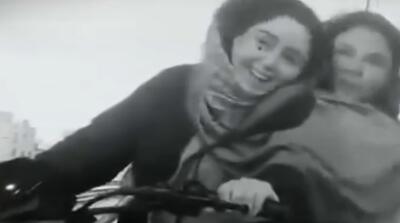  موتورسواری دو بازیگر به سبک بهروز وثوقی و گوگوش