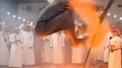  رقص عربی خطرناک با تفنگ در عربستان!