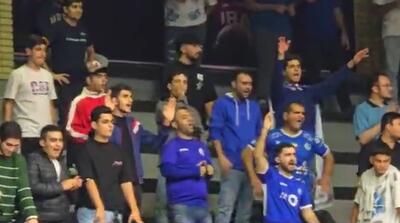  تشویق متفاوت صابر کاظمی در یک مسابقه