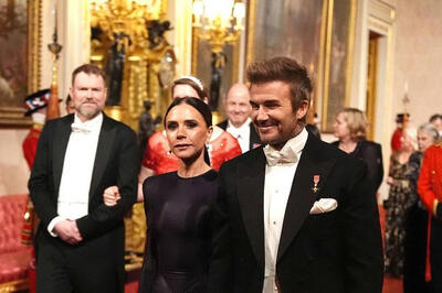  وقتی فوتبال با تاج و افتخار ترکیب می‌شود: «سر دیوید بکام» زاده شد! / عکس