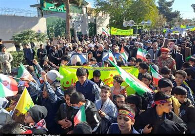  دانش آموزان خراسانی استوار و متحد در برابر استکبار تصاویر - تسنیم