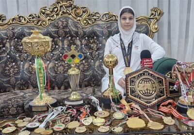  طلای جهانی MMA بر گردن دختر دانش‌آموز اسلامشهری  فیلم - تسنیم