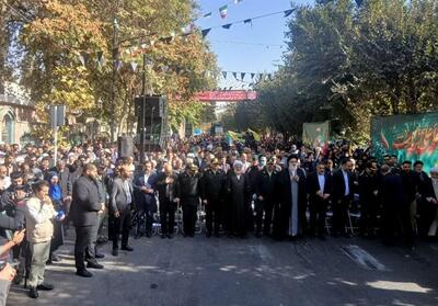  شکوه حضور البرزی‌ها در راهپیمایی 13 آبان/ ‌‌تجلی غیرت ملی ‌علیه آمریکا و اسرائیل - تسنیم