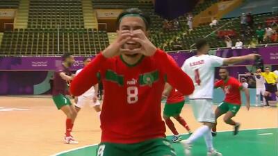  گل دوم تیم ملی فوتسال مراکش به ایران