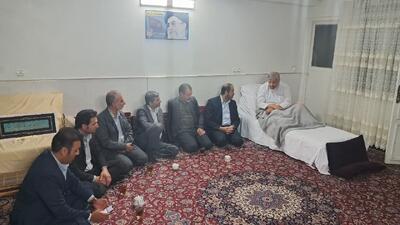  اقدام زیبا و معنوی نماینده مردم نیشابور در مجلس شورای اسلامی و دیدار با جانباز سرافراز  حاج رضا خیاری  + عکس