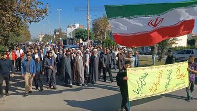  تصاویری از راهپیمایی یوم الله ۱۳ آبان در بخش لاله آباد شهرستان بابل