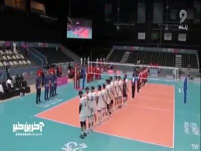  ملی پوشان والیبال با یاد صابر کاظمی به میدان رفتند
