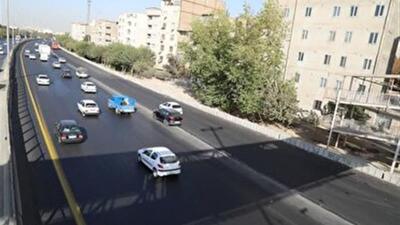  فازسوم طرح تعریض آزادراه کرج قزوین زیر بارترافیکی رفت