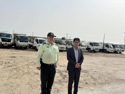  توقیف ۱۰۰ هزار لیتر سوخت قاچاق و ۱۶ دستگاه کامیون متعلق به قاچاقچیان در جزیره قشم