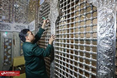  مرمت پنجره فولاد رواق دارالولایه حرم مطهر رضوی