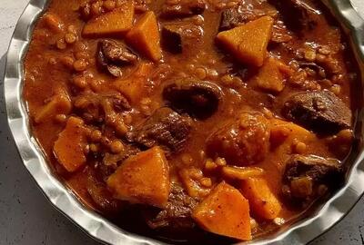  طرز تهیه خورش به آلو با لپه، خوشمزه پاییزی !