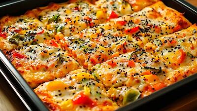  طرز تهیه خوراک سبزیجات آبدار با سیب زمینی و پنیر! خوشمزه تر از پیتزا