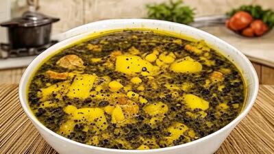 طرز تهیه آبگوشت قمری کرمانشاه با کلم قمری
