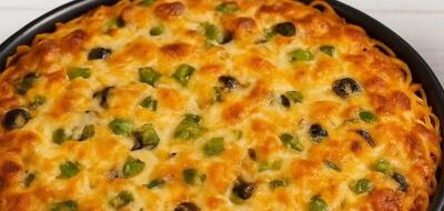  طرز تهیه پیتزای ماکارونی ساده و خوشمزه ترکیب خاص و عالی برای شام!