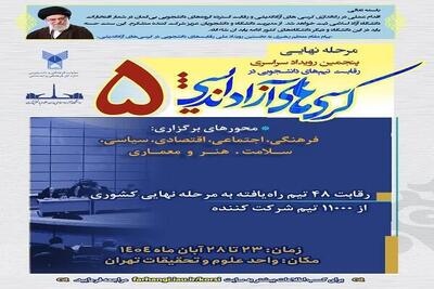  مرحله نهایی کرسی‌های آزاداندیشی از ۲۴ آبان آغاز می‌شود/ مشارکت بی‌سابقه دانشجویان در رویداد ملی دانشگاه آزاد