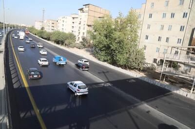  آزادراه کرج-قزوین از گلشهر تا پل مهرشهر تعریض شد