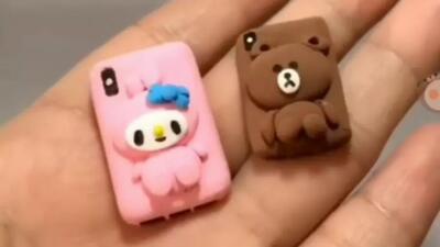  آموزش ساخت موبایل عروسکی با خمیربازی