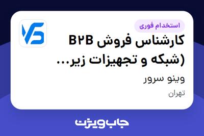  استخدام کارشناس فروش B2B (شبکه و تجهیزات زیر ساخت) - خانم در وینو سرور
