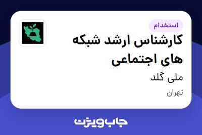  استخدام کارشناس ارشد شبکه های اجتماعی در ملی گلد
