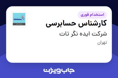  استخدام کارشناس حسابرسی در شرکت ایده نگر تات