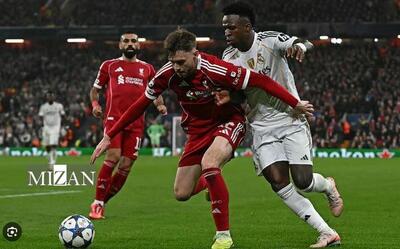  دفاع راست لیورپول وینیسیوس را در جیبش گذاشت؛ جای ترنت اصلاً خالی نیست