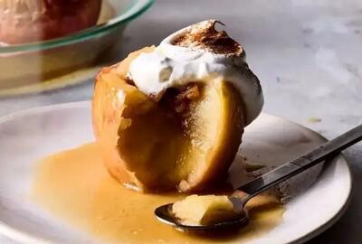  طرز تهیه توفاحیجه، دسر اروپایی با طعم سیب و گردو