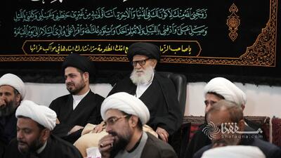  گزارش تصویری: مراسم عزاداری شهادت حضرت زهرا(س) در بیت آیت الله مرتضوی