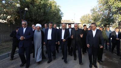  وزیر کار وارد زرندیه شد