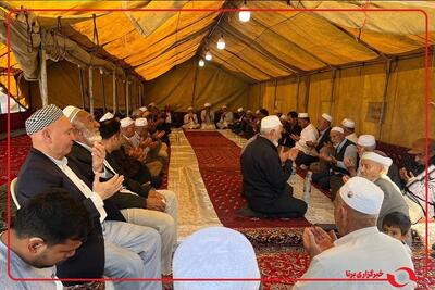  چادر فاتحه مراسم صابر کاظمی