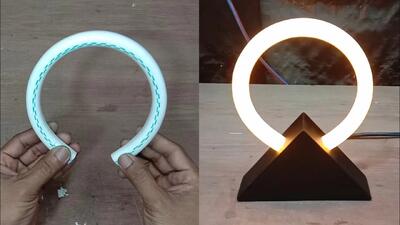  ترفند خم کردن لوله PVC برای ساخت چراغ دکوری