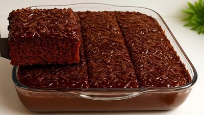  طرز تهیه کیک شکلاتی خیس / این کیک آسان و مقرون به صرفه است