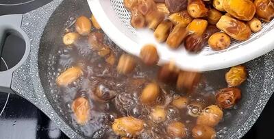  بستنی خرما : فقط کافیه خرما رو بجوشونی و خوشمزه ترین بستنی رو درست کنی !