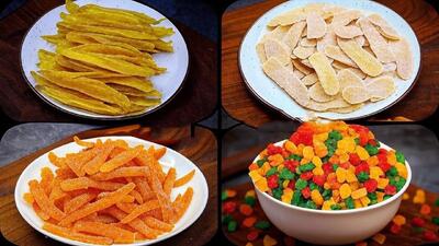  دیگه چای را با قند نخور / طرز تهیه ۴ نوع میوه شیرین برای چای
