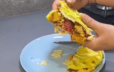  با خوردن این شاورما دیگه هر روز باید درستش کنی خیلی خوشمزس!