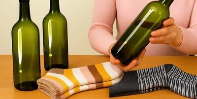  ایده های خلاقانه برای بازیافت بطری شیشه ای و جوراب!