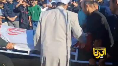  مراسم خاکسپاری صابر کاظمی+فیلم
